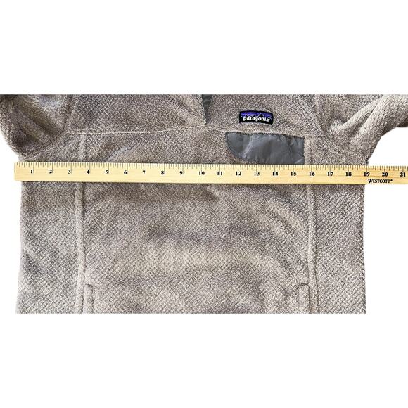Patagonia Re-Tool Snap-T Fleece Tan & Gray Pullover Women's Medium - Picture 3 of 6